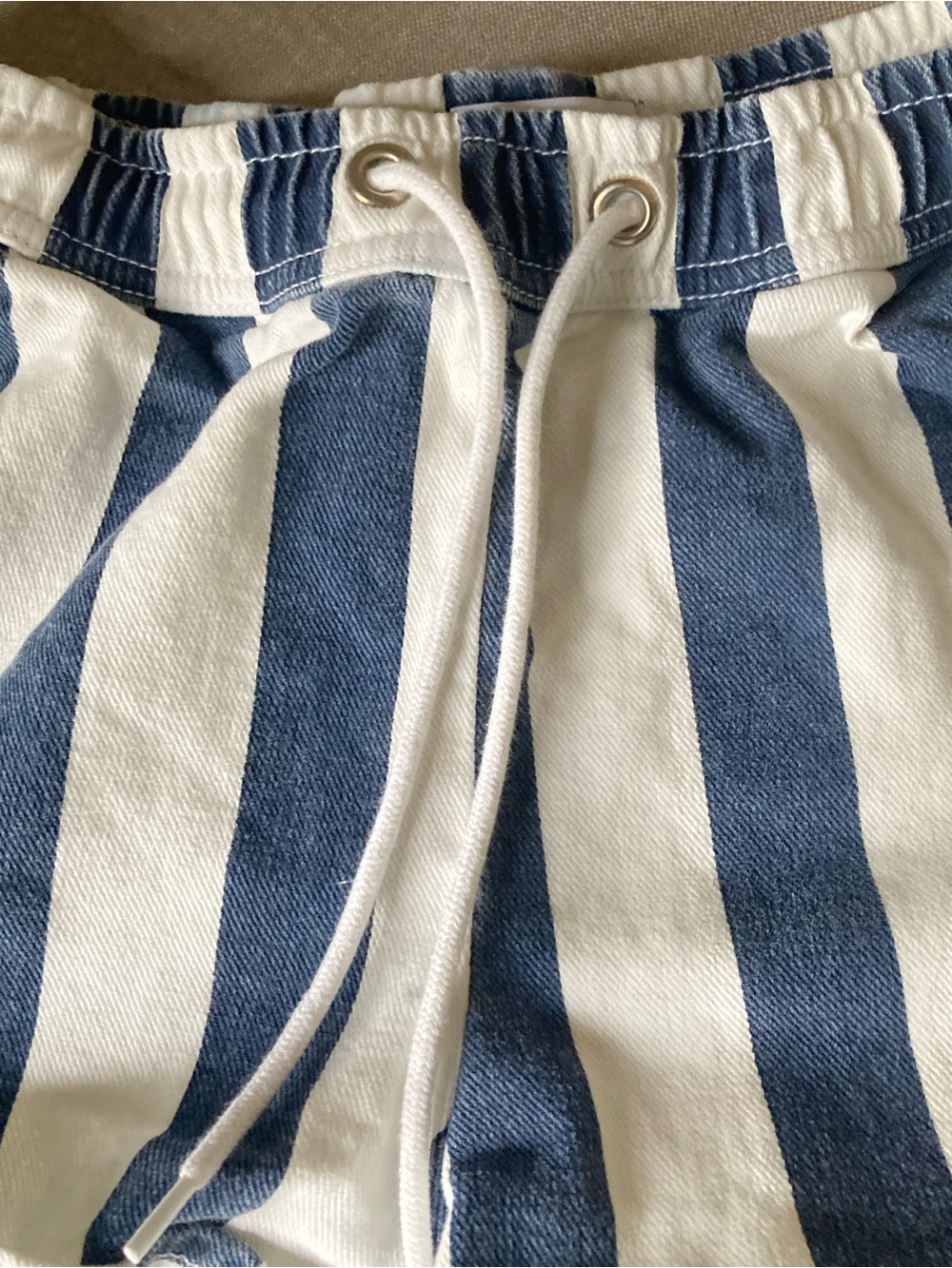 Urban Outfitters Blue White Stripe Dolphin Shorts M - Picture 4 of 7